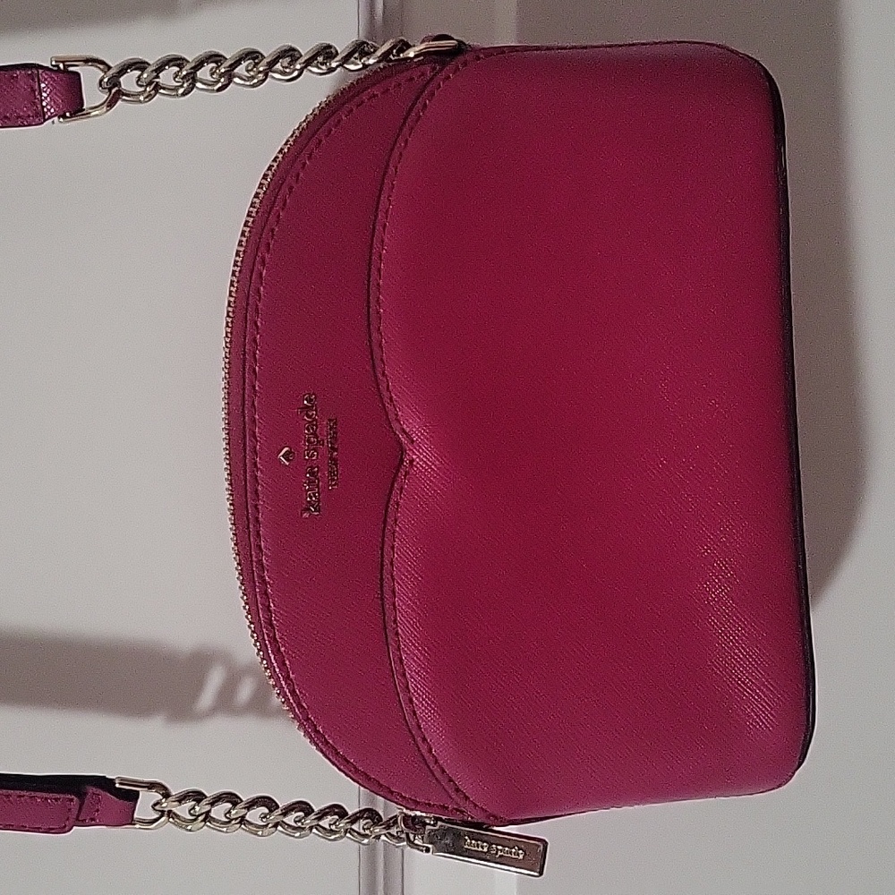 Kate Spade Payton Dome Crossbody Bag Magenta Pink Fushia - Picture 15 of 16